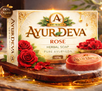 AyurDeva Rose Herbal Soap – 125g